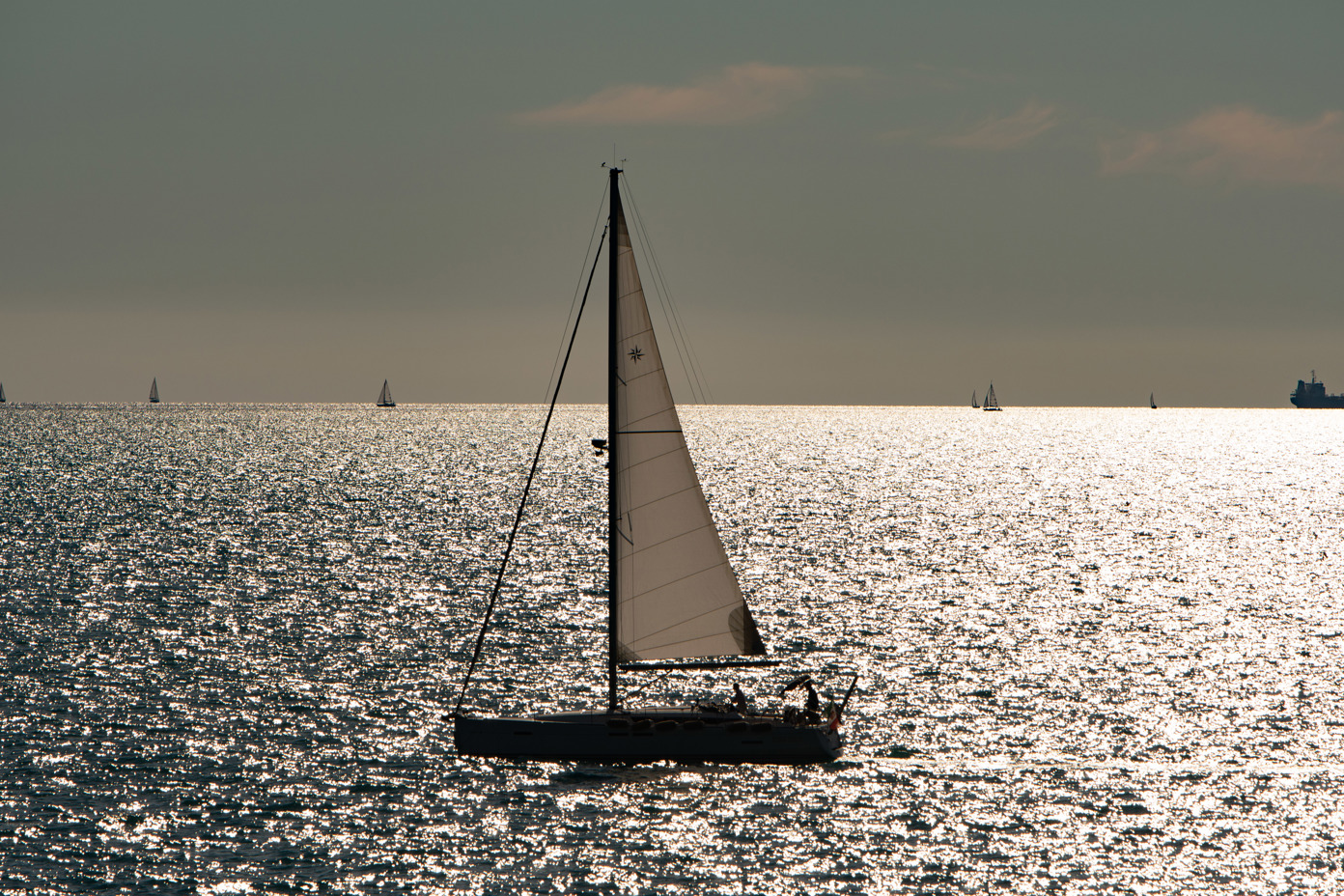 Sailboat in the sun