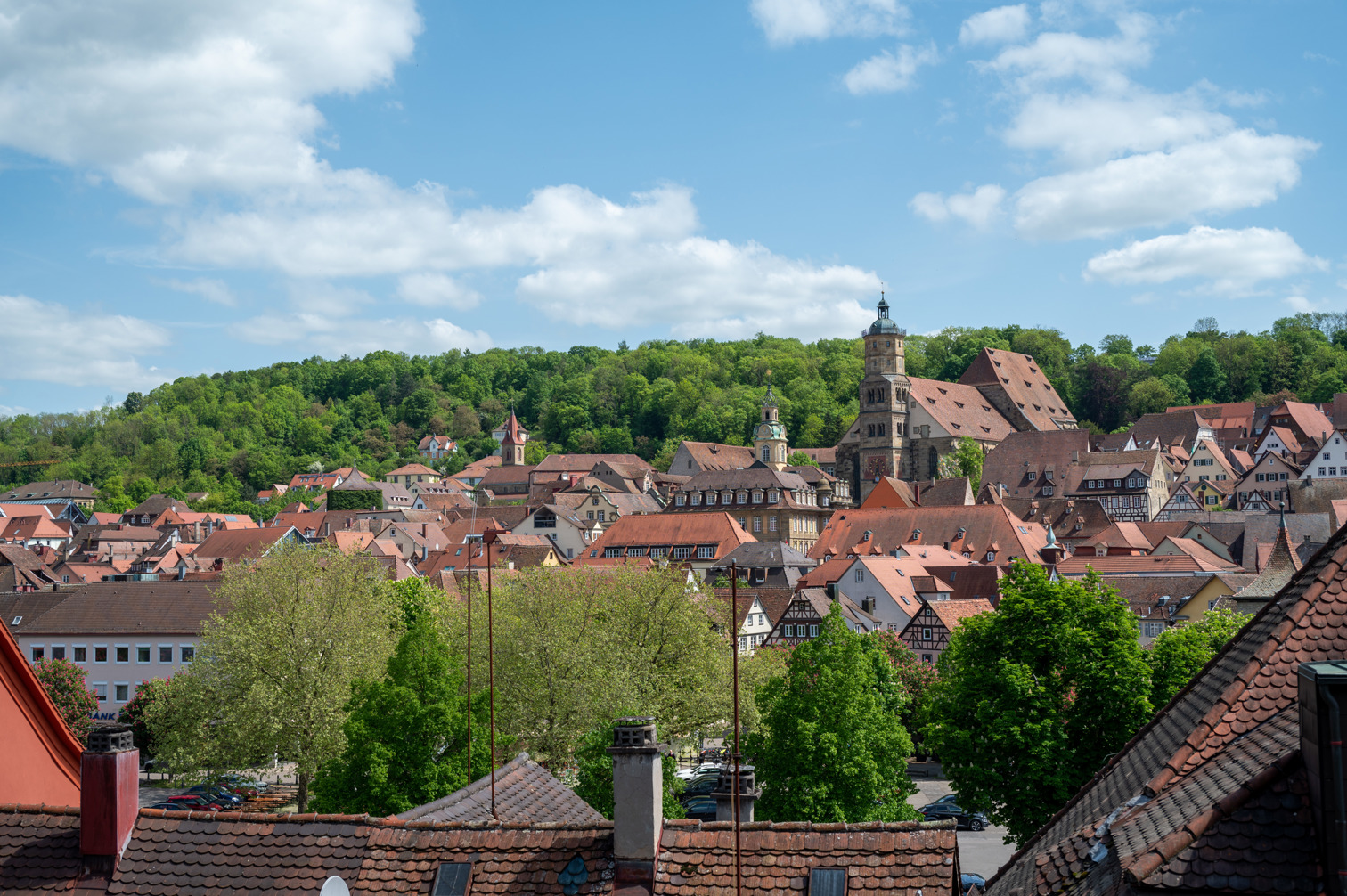 Schwäbisch Hall from Kunsthalle Würth