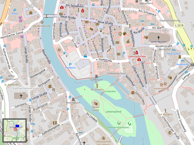 Schwäbisch Hall Map