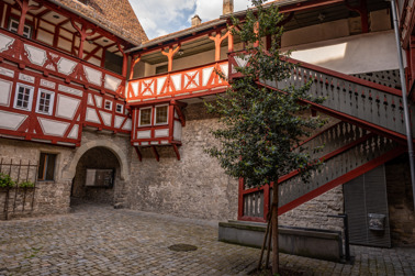 A half-timbered building with a courtyard, the Schwarzer Hof was an aristocratic palace.