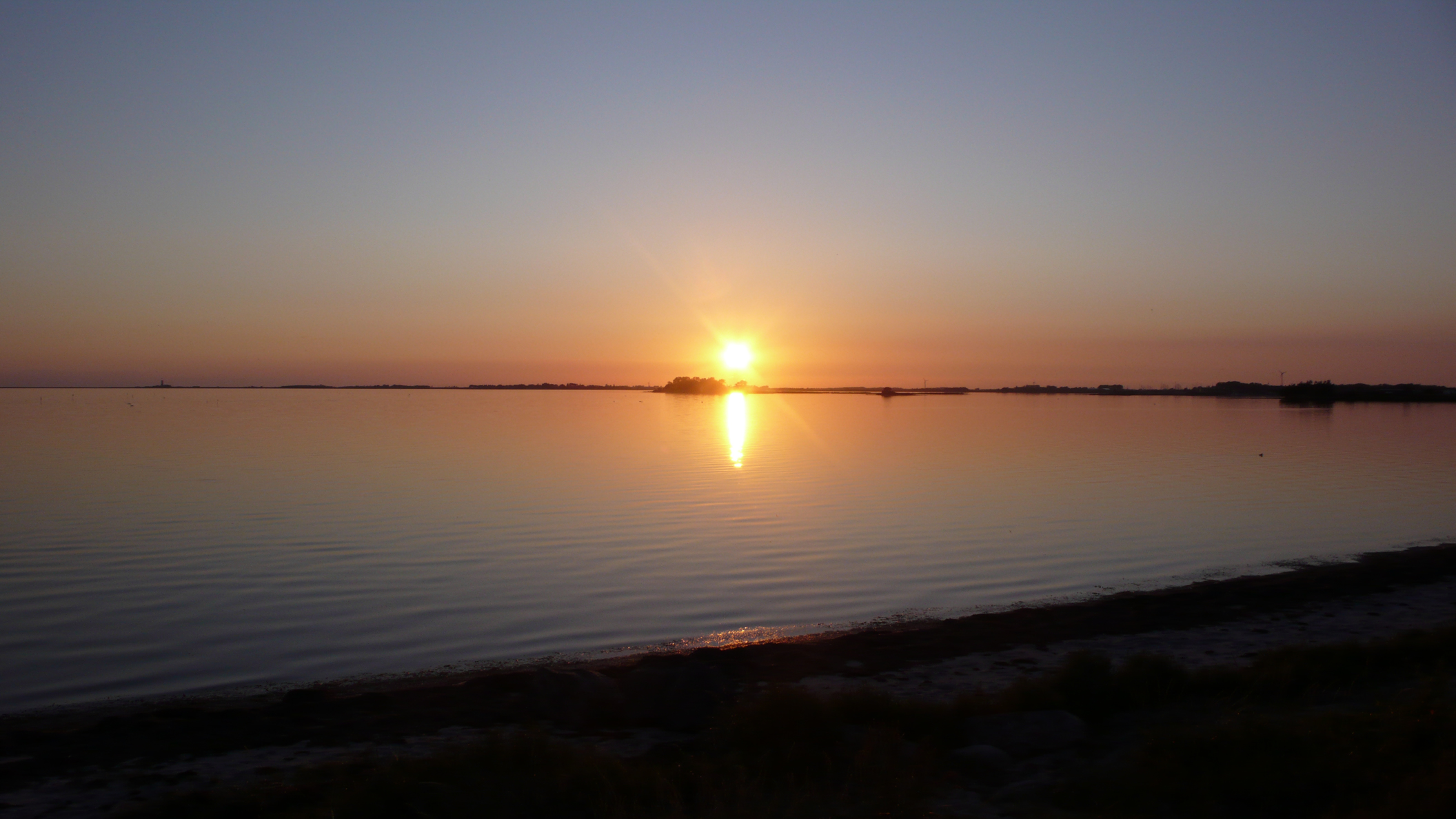 Sunset at Fehmarn beach