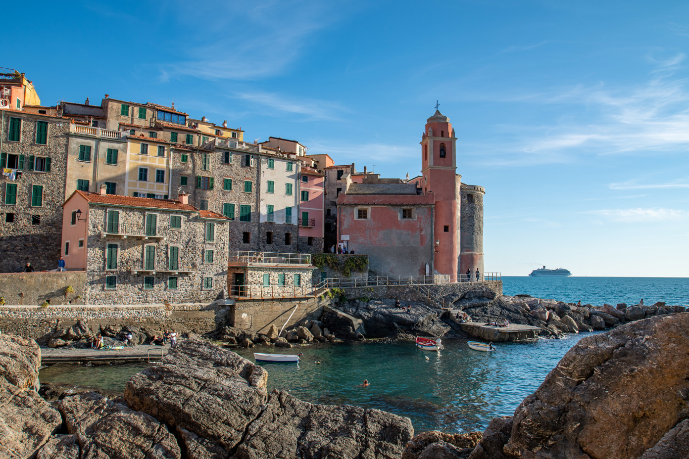 Tellaro (Lerici) and Chiesa di San Giorgio