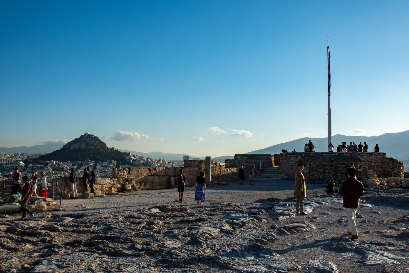 The Acropolis flagpole