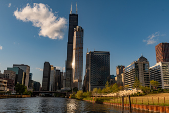 Architectural boat tour Chicago river and lake